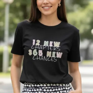 NEW YEAR GRAPHIC PRINTED REGULAR T-SHIRT