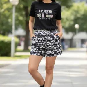 NEW YEAR GRAPHIC PRINTED REGULAR T-SHIRT