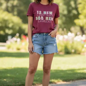 NEW YEAR GRAPHIC PRINTED REGULAR T-SHIRT