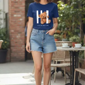 TEDDY GRAPHIC PRINTED REGULAR T-SHIRT