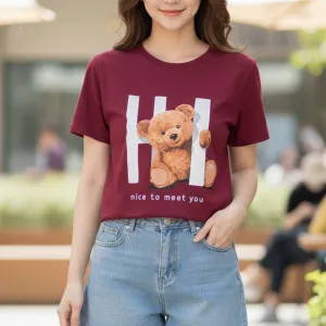 TEDDY GRAPHIC PRINTED REGULAR T-SHIRT