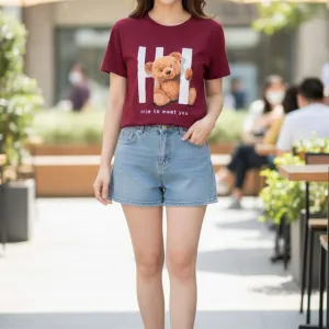 TEDDY GRAPHIC PRINTED REGULAR T-SHIRT