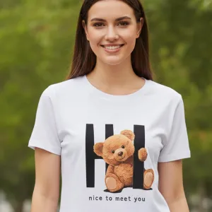 TEDDY GRAPHIC PRINTED REGULAR T-SHIRT