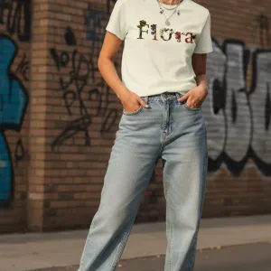 FLORA GRAPHIC PRINTED REGULAR TEE