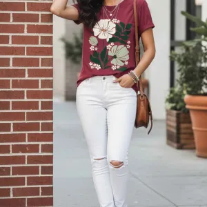 BOTANICAL GRAPHIC REGULAR TEE