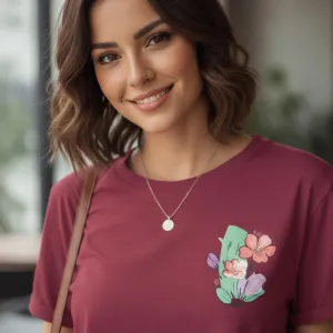 FLORAL PRINT REGULAR T-SHIRT