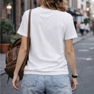 FLYING CRANES GRAPHIC PRINT TEE