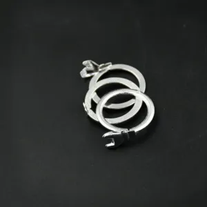 Three Interlocking Silver Ring for Women...