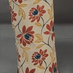 Rust Orange Cotton Block Print Unstitched Suit Set