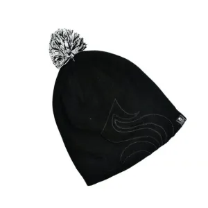 Men's and Women's Skull Slouchy Winter Woolen Knitted Black Inside Fur Beanie Cap