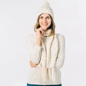 Cap for Winter Woolen Knitted Black Insi...