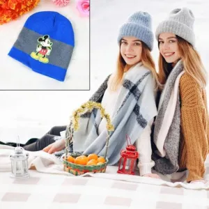 Winter Woolen Knitted Cap with Inner Fur Lining for Kids