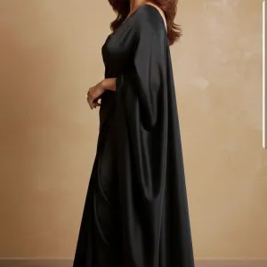 Pure Plain Satin Silk Saree with Matching Blouse Piece