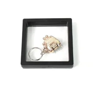 Nail Clipper Keychain With 3D Floating Frame Display Case (1 Set)