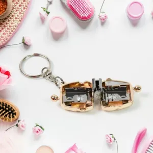 Nail Clipper Keychain With 3D Floating Frame Display Case (1 Set)