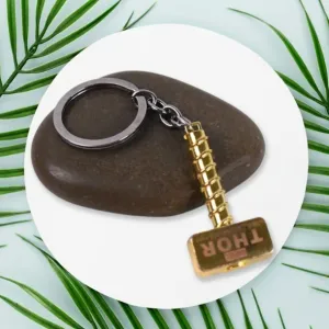 Hammer Shape Metal Keychain (1 Pc)