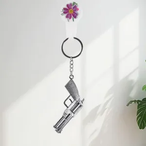 Gun Keychain Metal Weapon Key Rings Pendant for Men, Birthday Gifts (1 Pc / Mix Design)