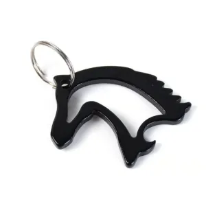 Metal Horse Face Shaped Keychain (1 Pc)
