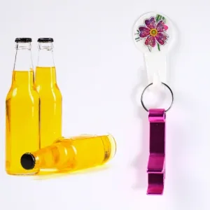 Metal Bottle Opener Keychain (1 Pc)