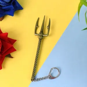 Aquaman Metal Keychain - Durable Stainless Steel Design (1 Pc)