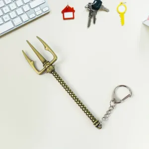 Aquaman Metal Keychain - Durable Stainless Steel Design (1 Pc)