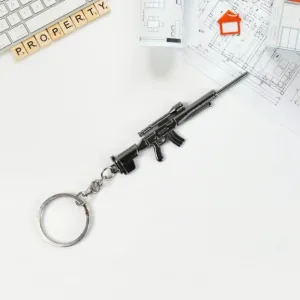 Mix Design Metal Gun Keychain With Case (1 Pc / Mix Design)