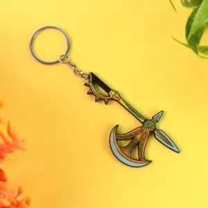 Axe Shape Metal Keychain - Durable & Sty...
