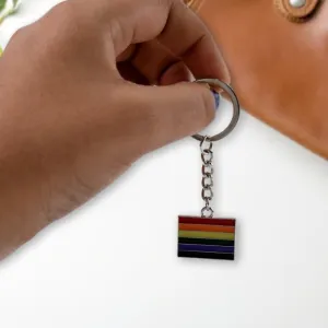 Rainbow Design Metal Keyring Key Chain (1 Pc Mix Design)