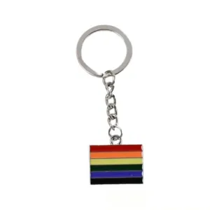 Rainbow Design Metal Keyring Key Chain (1 Pc Mix Design)