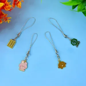 Cartoon Metal Mobile Straps and Keychains (1 Pc & mix Design)