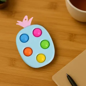 Silicone Push Pop Keychain Toy for Kids (1 Pc)