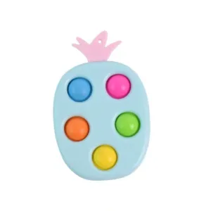 Silicone Push Pop Keychain Toy for Kids (1 Pc)