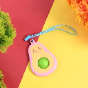 Cute Avocado-Shaped Mini Push Pop Keycha...