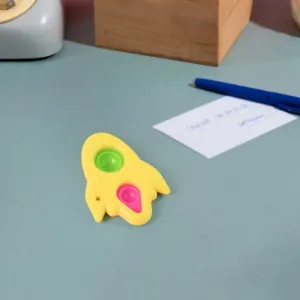 Rocket Shaped Dimple Keychain Toy (1 Pc)