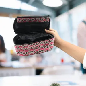 Decor Travel Makeup Bag with Small pouch Portable Organizer Makeup Cosmetic Train Case Large Capacity for Cosmetics Makeup Brushes and Toiletry Jewelry for More Storage