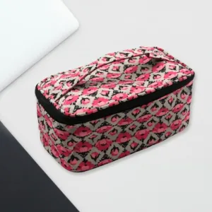 Decor Travel Makeup Bag with Small pouch Portable Organizer Makeup Cosmetic Train Case Large Capacity for Cosmetics Makeup Brushes and Toiletry Jewelry for More Storage