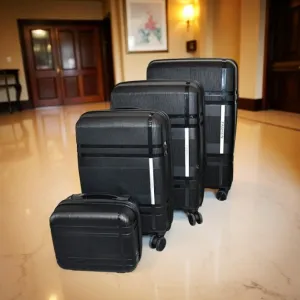 Mix Color Hard-Shell Luggage Trolley 4-P...