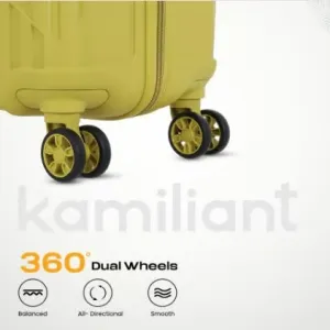 Yellow 55 cm Cabin Suitcase - Lightweight & Durable