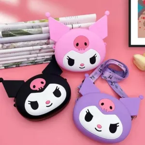 Cute Cartoon Girls' Backpack, Shoulder Bag / Purse, Portable, Mini Silicone Handbag Girls, Children's Bag/Purse for Girls Women, Gift Girls Bag Accessories (1 Pc Mix Color )