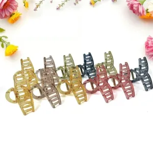 Plastic Hair Clamp Grip, Simple Matte Hair Barrette Clamp