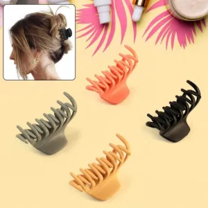 Plastic Hair Clamp Grip, Simple Matte Hair Barrette Clamp