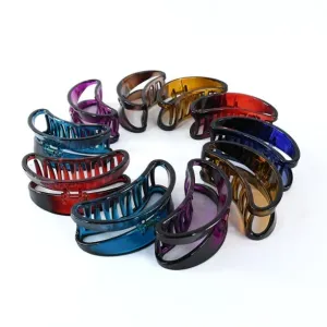 Plastic Hair Clamp Grip, Simple Matte Hair Barrette Clamp