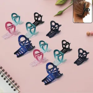 Plastic Hair Clamp Grip, Simple Matte Ha...