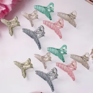 Hair Clutcher Clips (Mix Design, Multico...