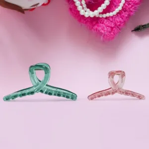 Hair Clutcher Clips (Mix Design, Multicolor / 12 Pc)