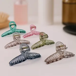 Hair Clutcher Clips (Mix Design, Multicolor / 12 Pc)