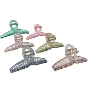 Hair Clutcher Clips (Mix Design, Multicolor / 12 Pc)