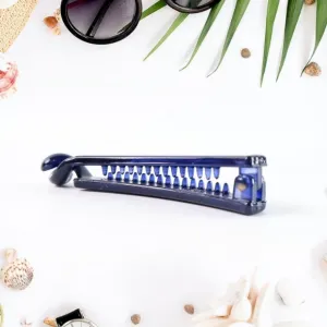 Plastic Hair Clamp Grip, Simple Matte Hair Barrette Clamp (12 Pc)