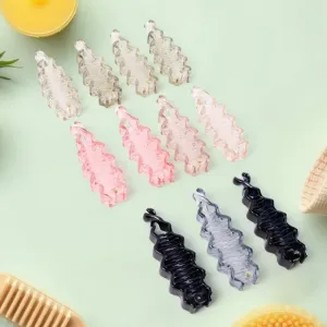 Multicolor Plastic Banana Hair Clips Set...