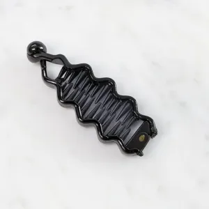 Multicolor Plastic Banana Hair Clips Set (12 Pc)